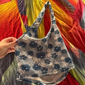 Flowery Sleeveless Beach Top Women’s Small